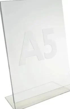 Skilteholder - A5 - Klar Plast