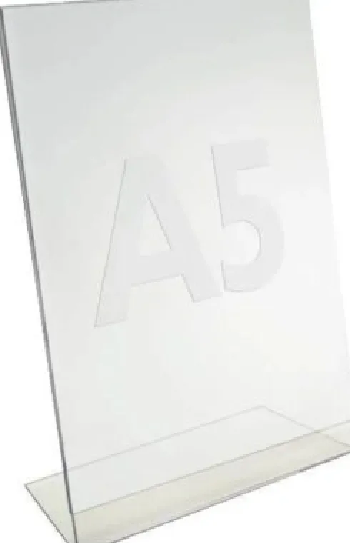 Skilteholder - A5 - Klar Plast