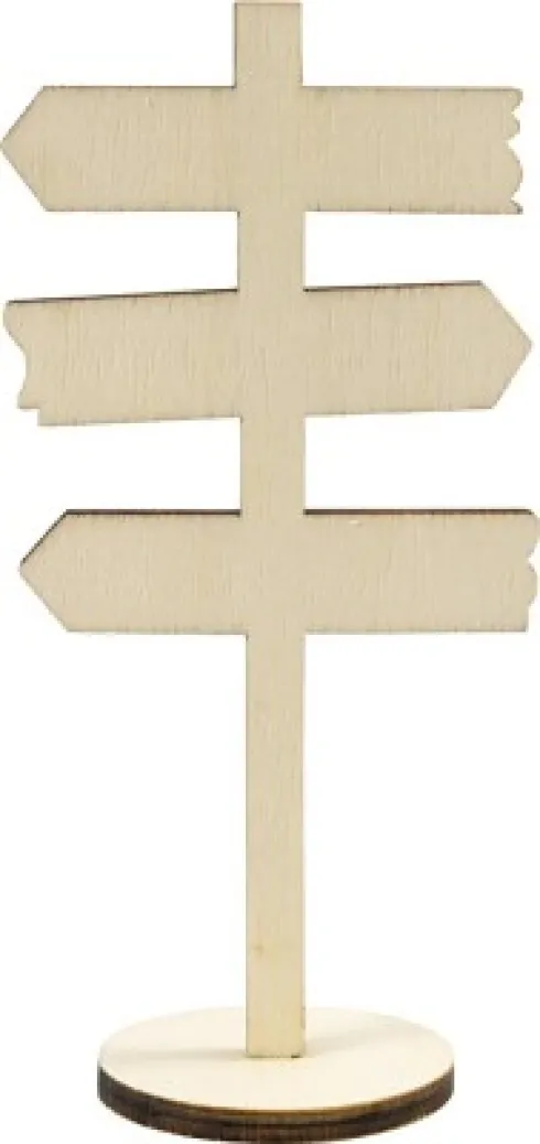 Skilt På Fod - H 12 CM - B 6 CM - 1 Stk