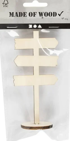 Skilt På Fod - H 12 CM - B 6 CM - 1 Stk