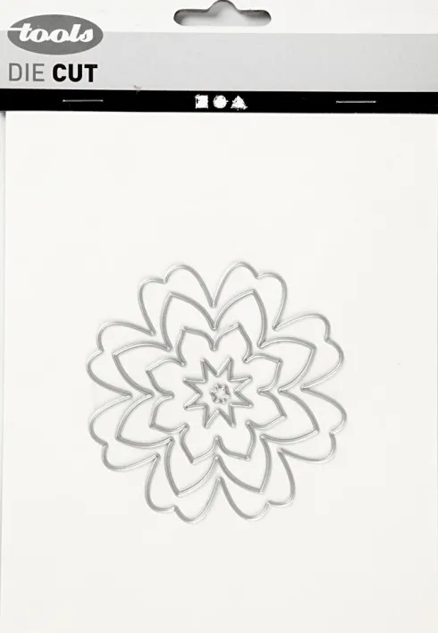 Skæreskabelon - Blomst - Ø 0,5-8 CM
