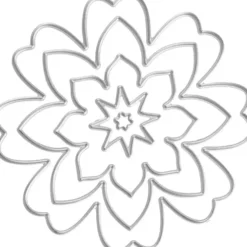 Skæreskabelon - Blomst - Ø 0,5-8 CM