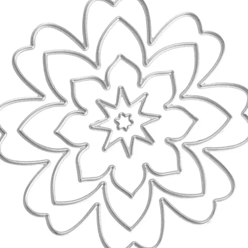 Skæreskabelon - Blomst - Ø 0,5-8 CM