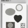 Skæreskabelon - Forme Med Bølget Kant - Str. 14X15,25 CM - Tykkelse 15 MM