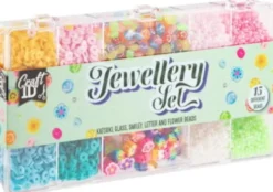 Smykkesæt - Med Forskellige Perler Og Nylon Tråd - Craft Id