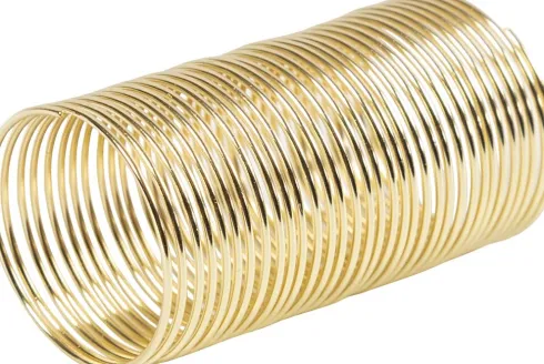 Smykketråd - Tykkelse 1 MM - Forgyldt - 2.50M