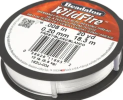 Smykketråd - Tykkelse 0,2 MM - Hvid - 18,3 M