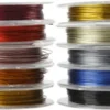 Smykkewire - Tykkelse 0,38 MM - Assorterede Farver - 10X10 M