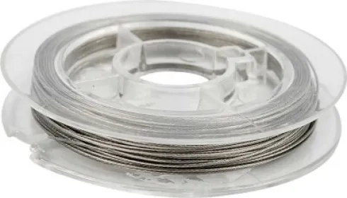Smykkewire - Tykkelse 0,38 MM - Sølv - 10 M