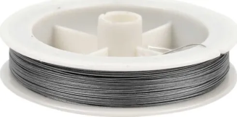Smykkewire - Tykkelse 0,38 MM - Sølv - 100 M