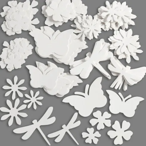 Sommerfigurer - Str. 4,5-12 CM - 240 G - Hvid - 362 Stk