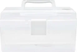 Sortimentskasse Med Indsats - Klar Plast - 25,5X13,5X14,5 CM
