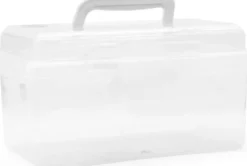 Sortimentskasse Med Indsats - Klar Plast - 25,5X13,5X14,5 CM