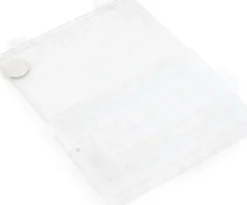 Sortimentskasse Med 24 Rum - Klar Med Glimmer - 19X12X3,5 CM