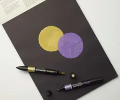 Sort Tegnepapir - A4 - 25 Sider - Mixed Media Black - Winsor & Newton
