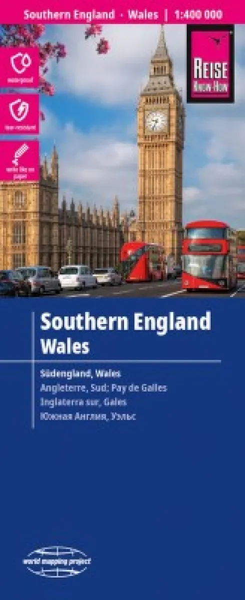 Southern England, Wales, World Mapping Project - Reise Know-How
