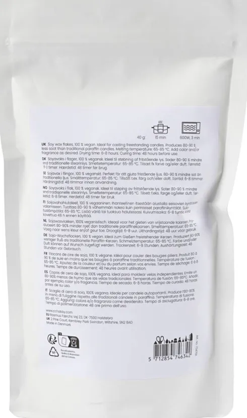Soyavoks - Til Fritstående Lys - Creme - 250 G