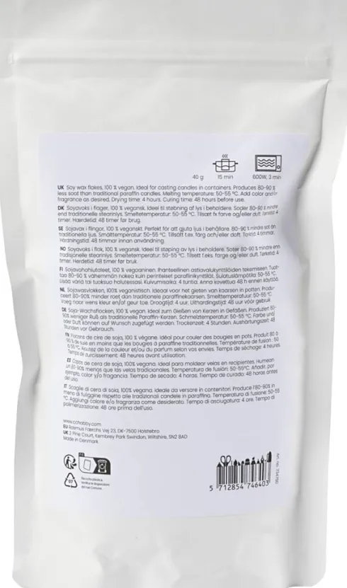 Soyavoks - Til Lys I Beholdere - Creme - 250 G