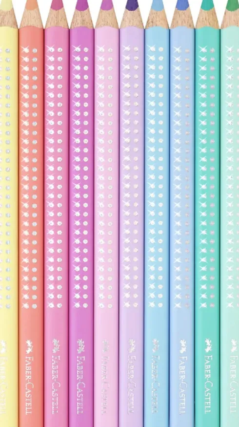 Sparkle Jumbo Pastel Tin - 10 Ass