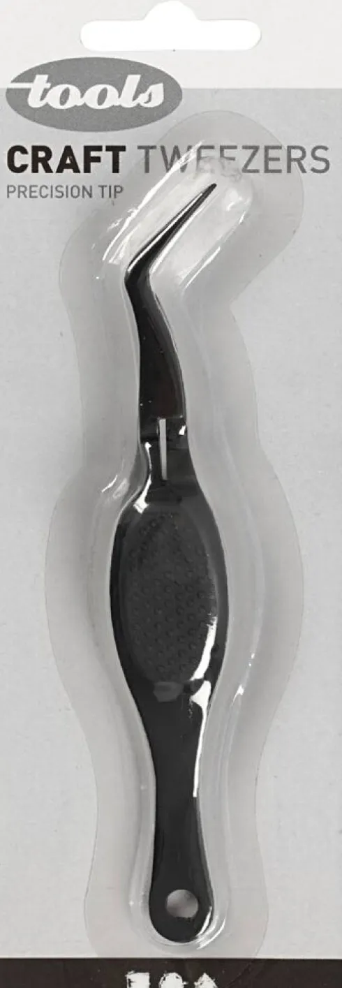 Spids Pincet Med Fjeder Til Hobby - 12,5 CM