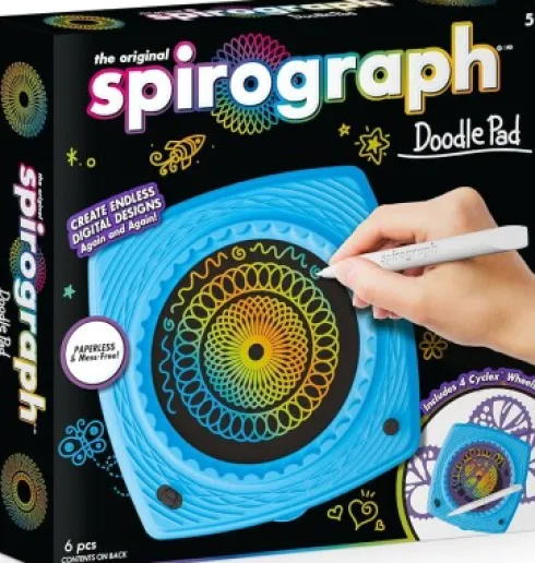 Spirograph - Doodle Pad - Skærm Med Stencilhjul - Hasbro