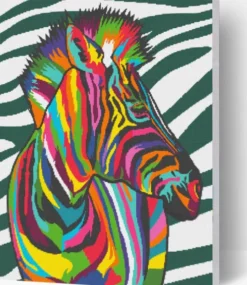 Splat Planet - Diamond Painting - Lærred - Zebra - 30X40 CM