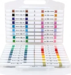 Spree Artist - Acrylic Markers - 36 Farver Og 2 Konturpenne