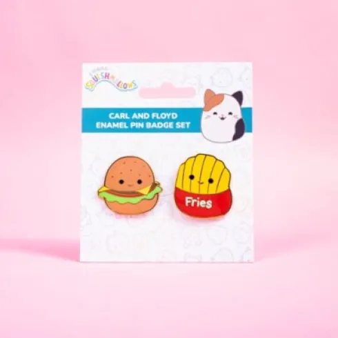 Squishmallows - Pin Badges Carl & Floyd - 1.5 Inches