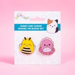 Squishmallows - Pin Badges X 2 Sunny & Auggie - Vibrant