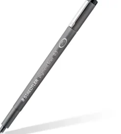 Staedtler - Pigment Liner Sæt - 0,05-0,8 MM - Sort - 6 Stk