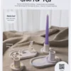 Start DIY Kit Resin Støbning - Lysestager Og Fade - Blå - Lys Pink - Hvid