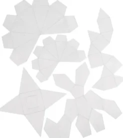 Støbeforme - Geometiske Former - H 6-13 CM - Transparent - 5 Stk