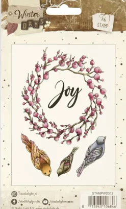 Stempelmotiver - Joy - Str. 10,5X15 CM - 1 Ark