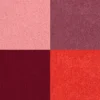 Stempelpude - H 2 CM - Str. 3,5X3,5 CM - Fersken - Pink - Lys Rosa - Mørk Rosa - 4 Stk