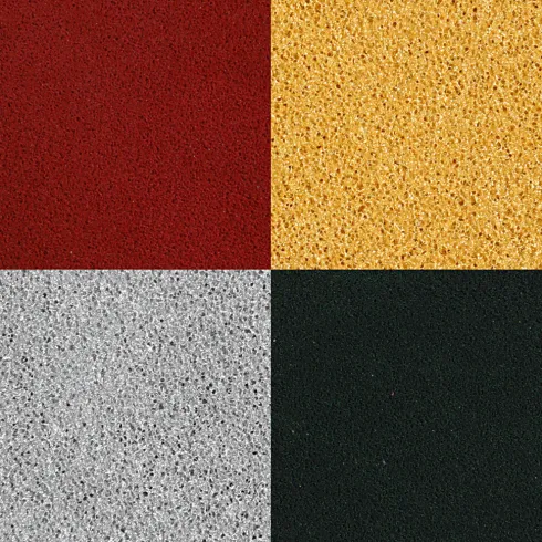 Stempelpude - H 2 CM - Str. 3,5X3,5 CM - Guld - Løvgrøn - Julerød - Sølv - 4 Stk