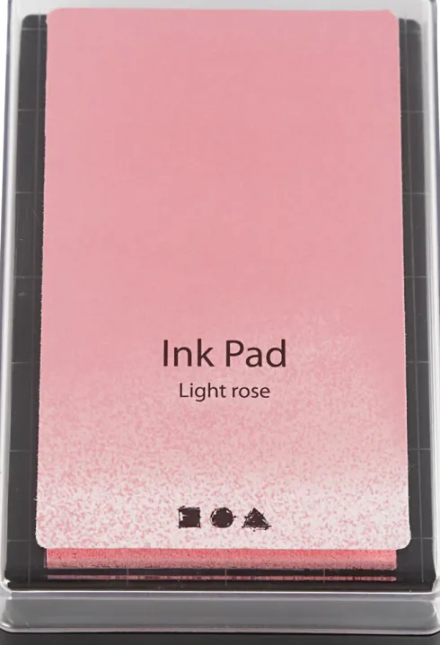Stempelpude - H 2 CM - Str. 9X6 CM - Lys Rosa - 1 Stk