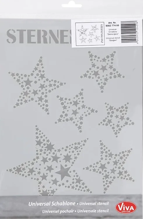 Stencil - Stjerneglans - A4 - 210X297 MM - 1 Stk
