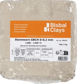Stentøjsler Med Chamotte - Råhvid - 5 KG - Bisbal Clays