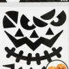 Stickers - Halloween - Store Ansigter - Ark 15X16,5 CM - 1 Ark