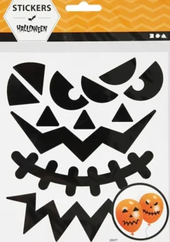 Stickers - Halloween - Store Ansigter - Ark 15X16,5 CM - 1 Ark