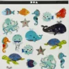 Stickers - Havets Dyr - Ark 15X16,5 CM - 1 Ark