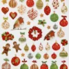 Stickers - Julekugler Og Pynt - Ark 15X16,5 CM - 1 Ark