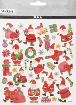 Stickers - Julemand I Hopla - Ark 15X16,5 CM - 1 Ark