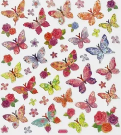 Stickers - Sommerfugle - Ark 15X16,5 CM - 1 Ark