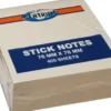 Sticknotes 75 X 75 MM - 400 Ark - Pastelgul - Centrum