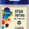 Sticknotes 76 X 76 MM - 100 Ark - Pastelgul - Centrum