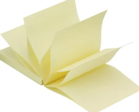 Sticky Note - Z-Foldet - Pastelgul - 76X76 MM - 1 Stk