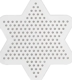 Stjerne Perleplade - Medium - Ø 10 CM - Klar