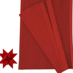 Stjernestrimler - L 45 CM - B 10 MM - Ø 4.5 CM - Rød - 100 Stk