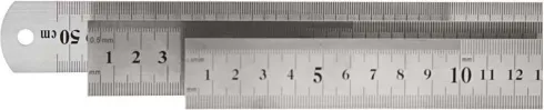 Stållineal - L 30 CM - 1 Stk